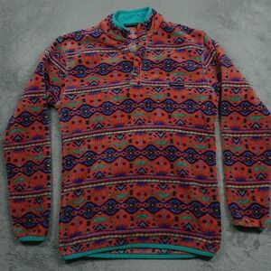 Southern Marsh Sweater‎ Womens Medium 1/4 Zip Geometric Fleece Pullover